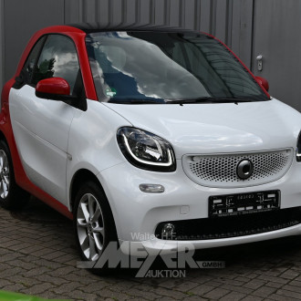 Smart fortwo, rot/weiß