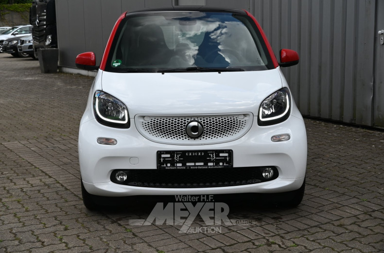 Smart fortwo, rot/weiß