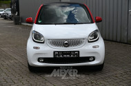 Smart fortwo, rot/weiß