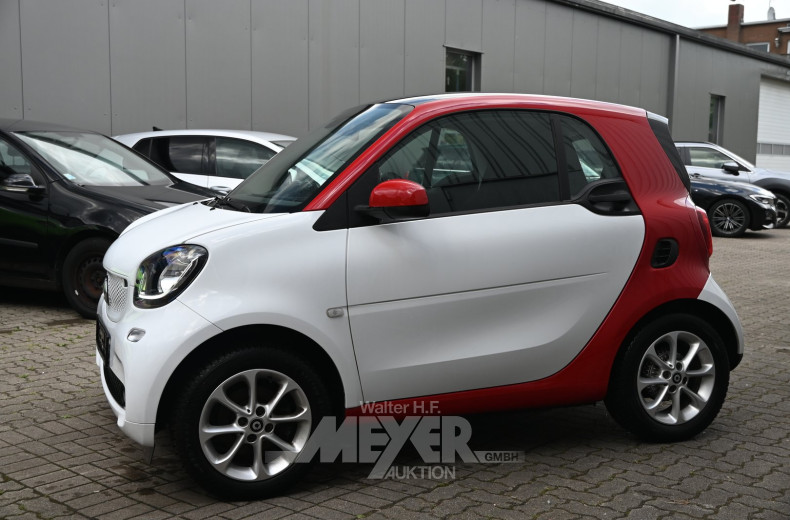 Smart fortwo, rot/weiß