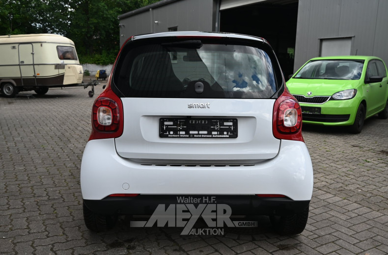 Smart fortwo, rot/weiß