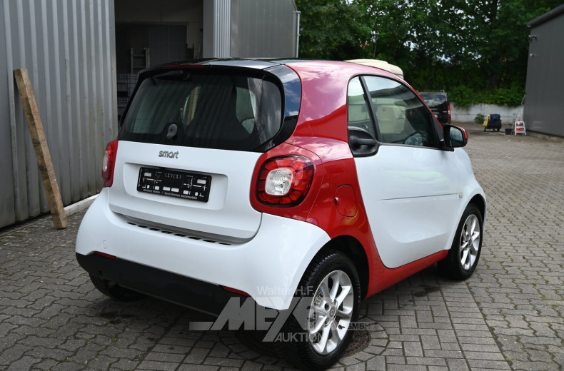 Smart fortwo, rot/weiß