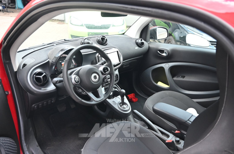 Smart fortwo, rot/weiß