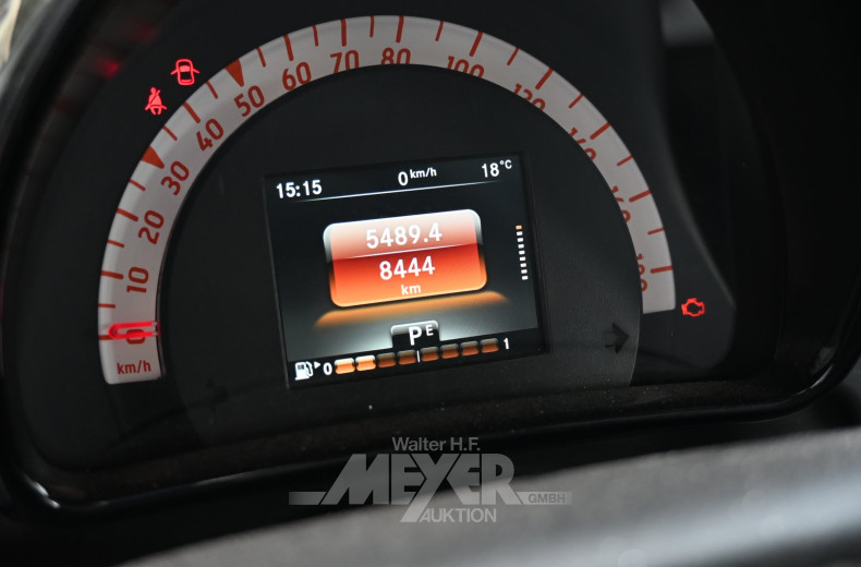 Smart fortwo, rot/weiß
