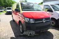 Volkswagen T6 Transporter, teilfoliert, gelb/rot