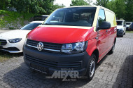 Volkswagen T6 Transporter, teilfoliert, gelb/rot