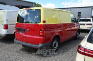 Volkswagen T6 Transporter, teilfoliert, gelb/rot