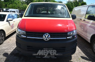 Volkswagen T6 Transporter, teilfoliert, gelb/rot