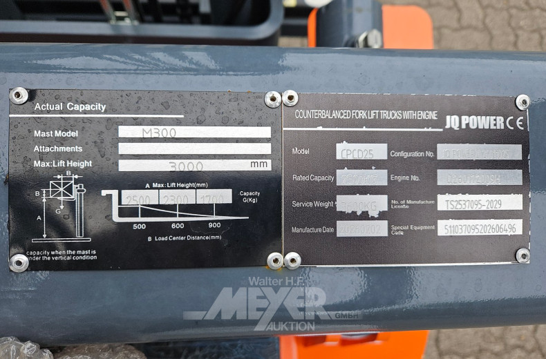 Frontgabelstapler, neuwertig