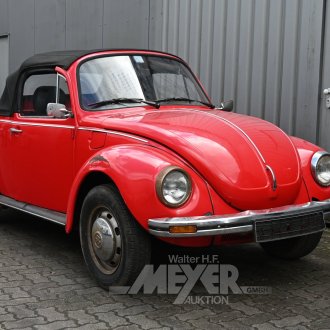 Volkswagen Käfer 1200, Biebercabrio, rot