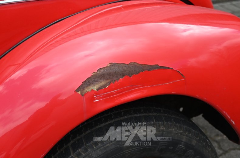 Volkswagen Käfer 1200, Biebercabrio, rot