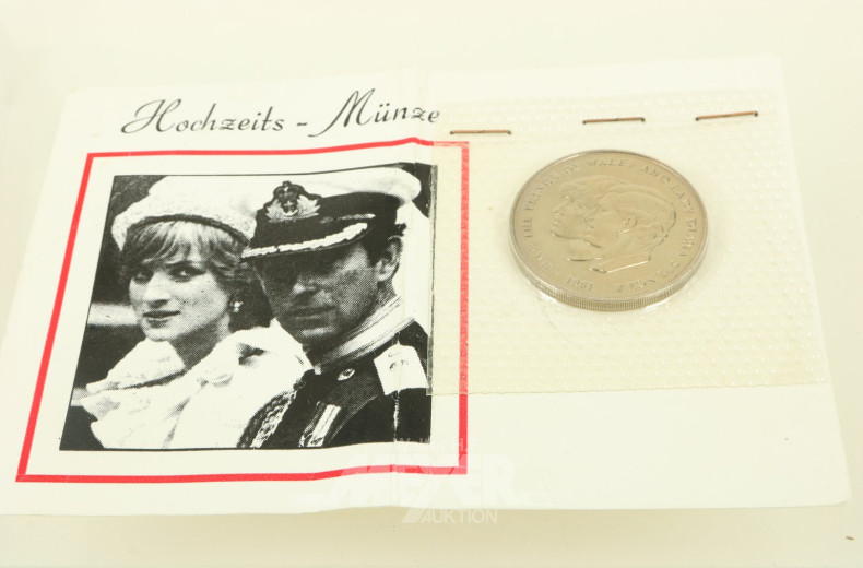 Hochzeitsmünze "Prince of Wales and Lady Diana"