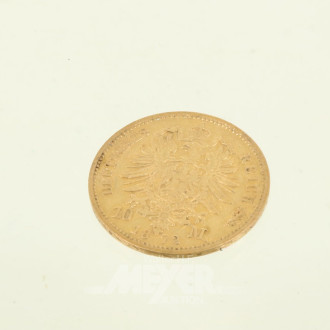 Goldmünze Dt. Kaiserreich 10 Mark Wilhelm I. 1872