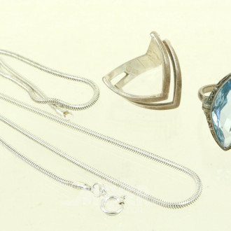 3 Teile Silberschmuck