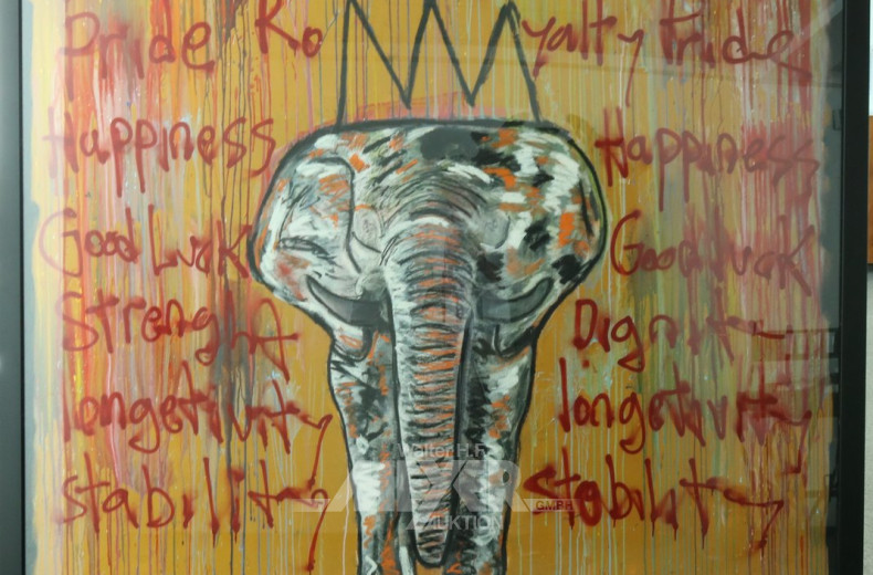 Gemälde/Mischtechnik "Elephants"