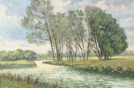 Gemälde  "norddeutsche Landschaft"