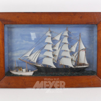 maritime Seemannsarbeit, Halbmodell "Segelschiff"