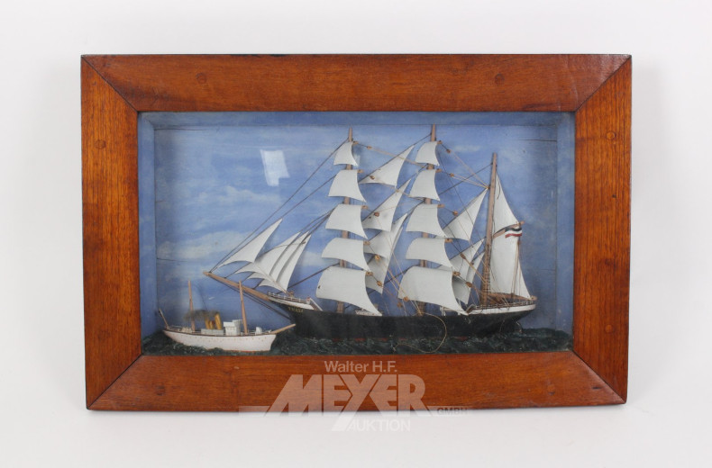 maritime Seemannsarbeit, Halbmodell "Segelschiff"
