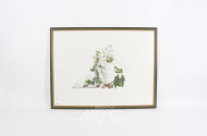 Lithographie "Blumenstillleben"