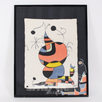 Seidenmalerei 'Hommage à Picasso''