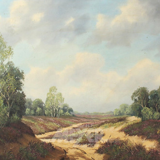 Gemälde "Heidelandschaft"