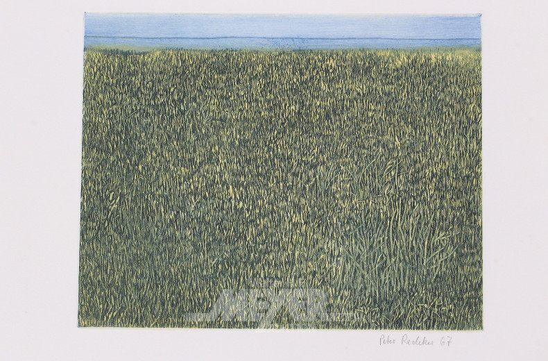 Farbradierung 'Landschaft'
