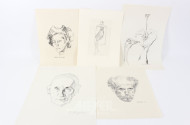 Kunstmappe mit gesammelten Werken u. Grafiken