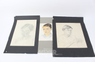Kunstmappe mit gesammelten Werken u. Grafiken