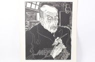 Holzschnitt 'Porträt von Max Liebermann'