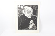 Holzschnitt 'Porträt von Max Liebermann'