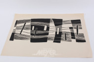Konvolut loser Druckgraphiken: u.a. Serigraphien, Holz- u. Lenolschnitte (7 Stück)