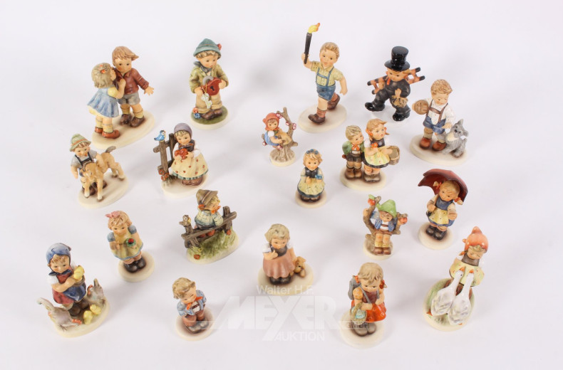 Sammlung div. Goebelfiguren (19 Stück)