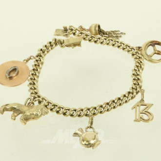 Bettelarmband mit 6 Anhängern