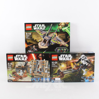 3 LEGO Bausets Star Wars