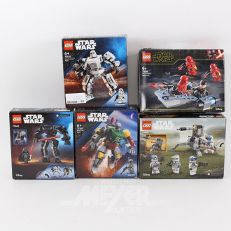 5 LEGO Bausets Star Wars