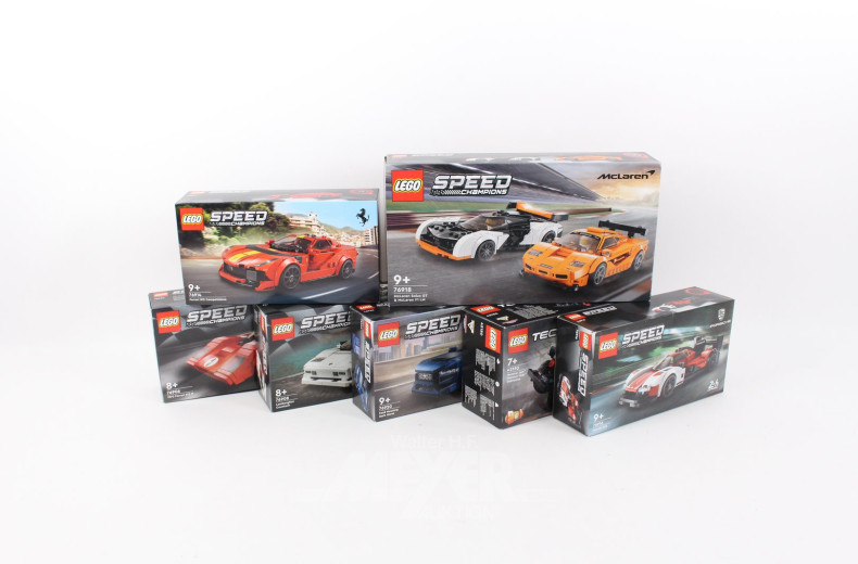 7 LEGO Bausets, Technic Sportwagen