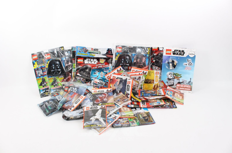 Konvolut LEGO-Magazine, Star Wars und Minitüten
