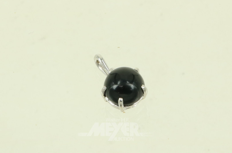 Kl. Anhänger mit Onyx-Cabochon