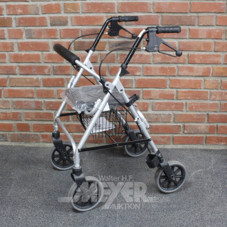 Gehhilfe / Rollator mit Korb u. Sitzgelegenheit