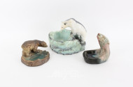 3 Keramikschalen mit Eisbär