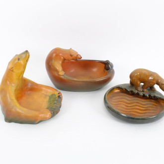 3 Keramikschalen mit Eisbär