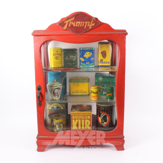 Werbevitrine "Trumpf", rot