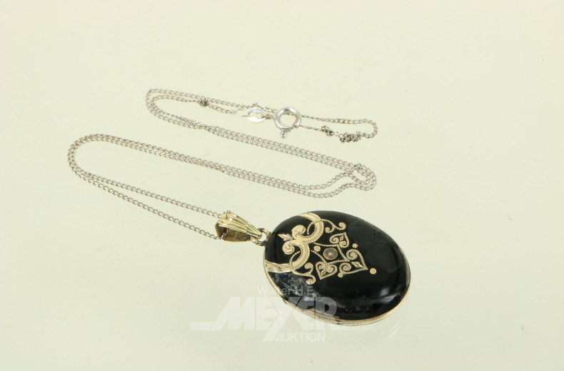 Kette, Medaillon und Zahngold