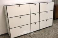 Aktenregal, weiß, 9 Fächer
