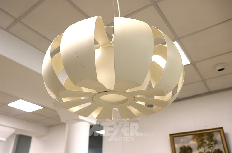 Kunststoff-Deckenlampe, weiß
