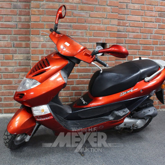 Motorroller, rot