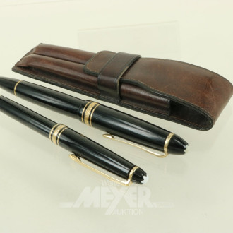 2 Füllfederhalter / Meisterstück mit Etui