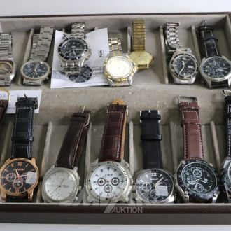 14 Herrenarmbanduhren