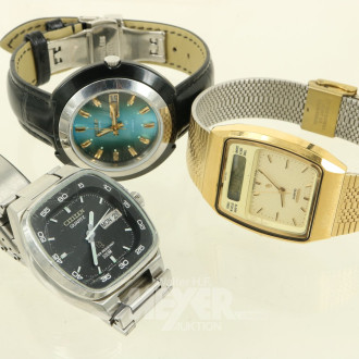 3 Herrenarmbanduhren