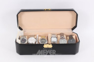6 Armbanduhren im Etui
